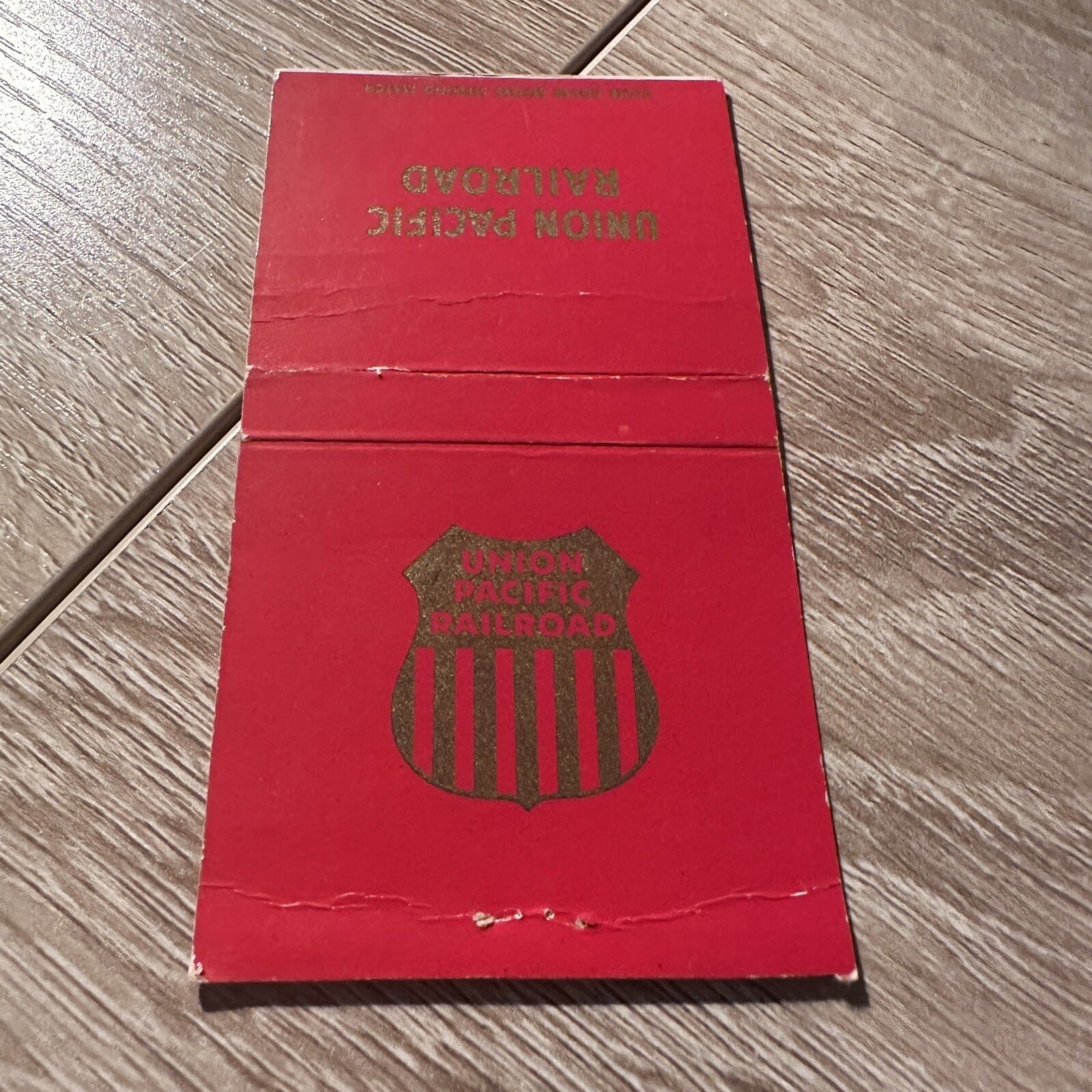 Vintage Union Pacific Railroad Train Red Advertising Matchbook