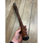 Antique Wooden Baseball Bat Long Taper 1870s-1890s Early 34" Flat Knob Victorian