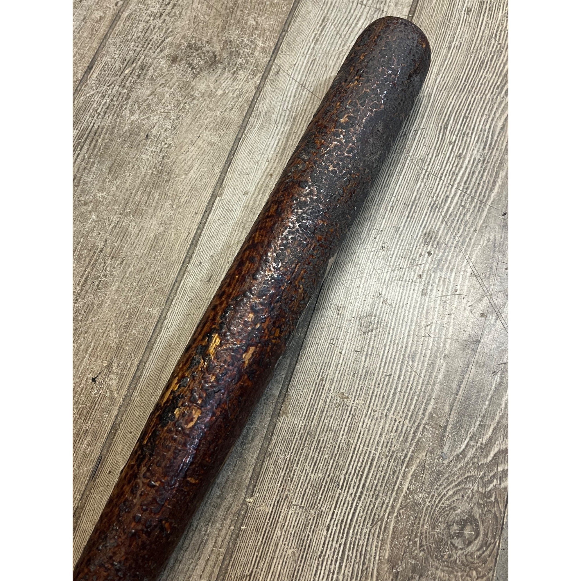 Antique Wooden Baseball Bat Long Taper 1870s-1890s Early 34" Flat Knob Victorian