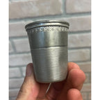 Antique Victorian Sewing Thimble Shot Glass Silver Plated 2.25" Novelty