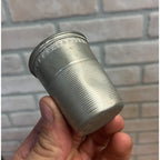 Antique Victorian Sewing Thimble Shot Glass Silver Plated 2.25" Novelty