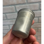 Antique Victorian Sewing Thimble Shot Glass Silver Plated 2.25" Novelty