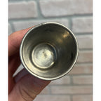 Antique Victorian Sewing Thimble Shot Glass Silver Plated 2.25" Novelty