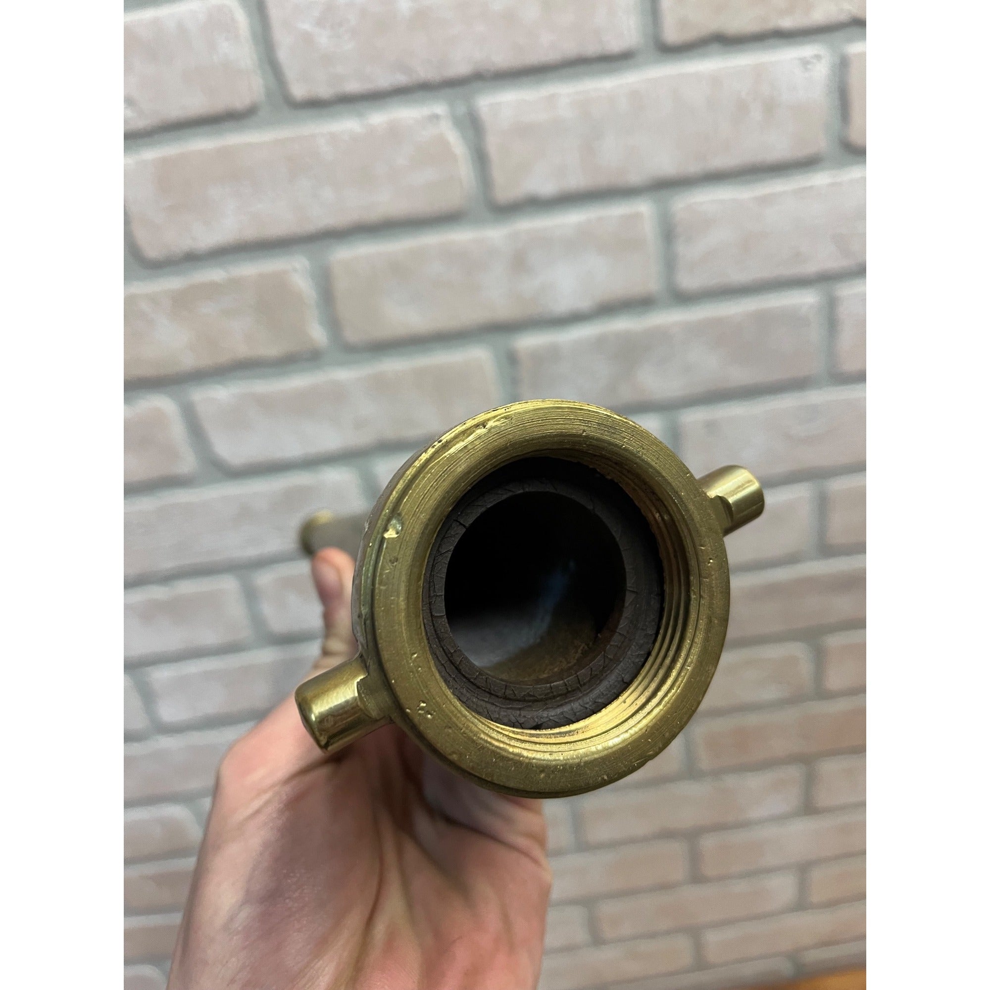 Vintage Brass Fire Hose Nossle Tool Steampunk Decor12" tall