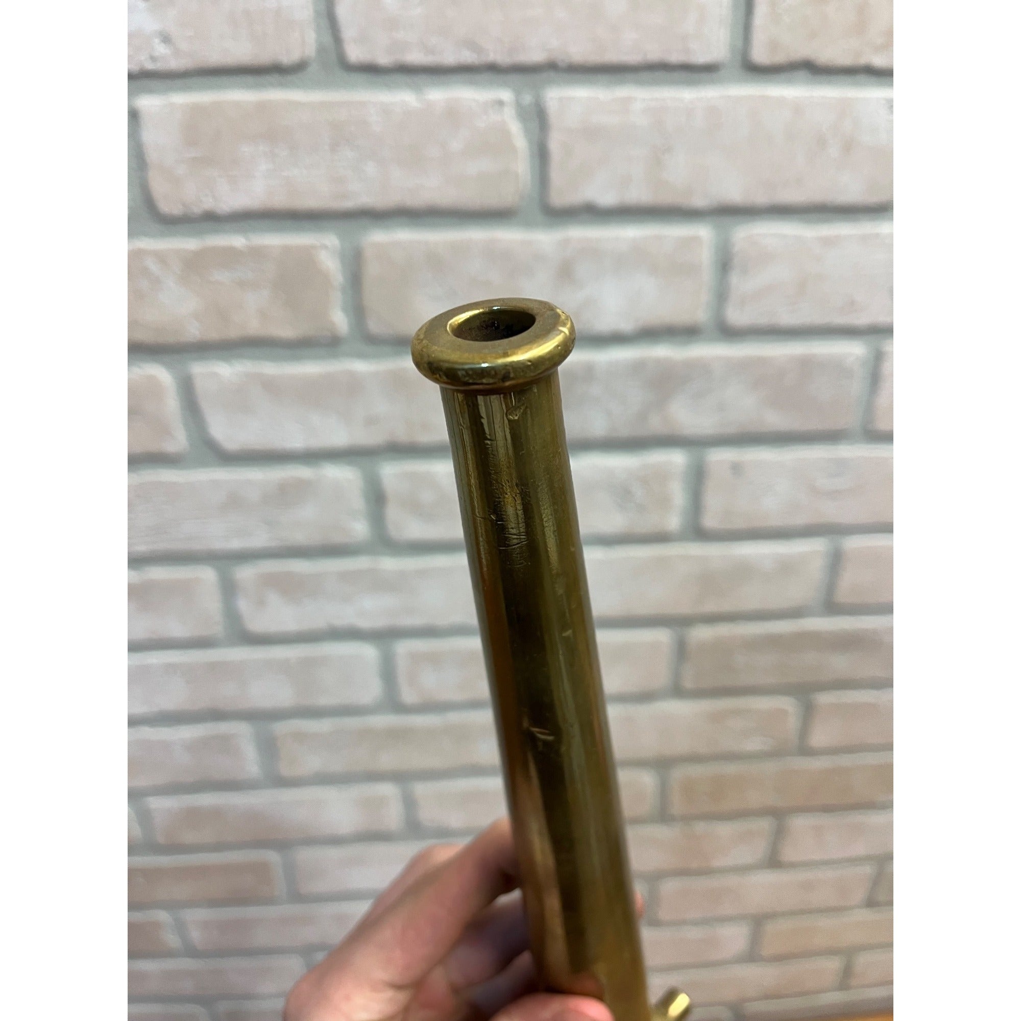 Vintage Brass Fire Hose Nossle Tool Steampunk Decor12" tall