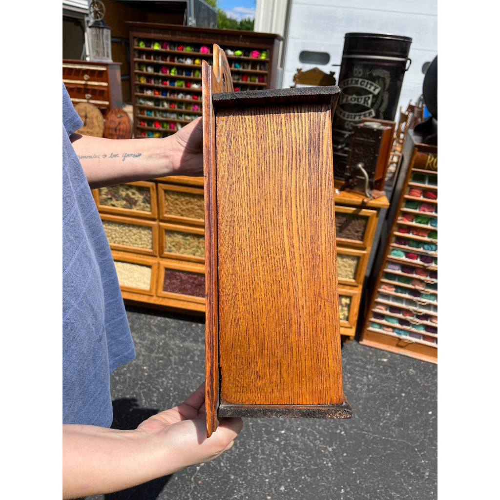 Original Primitive 19th c. Wooden Spice Cabinet 8 Drawers Farmhouse Kitchen Decor