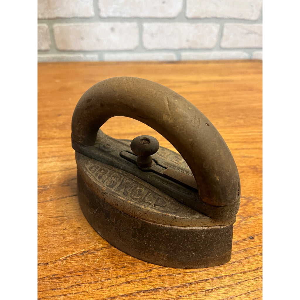 Antique Primitive Griswold Cast Iron Erie PA Flat Sad Iron