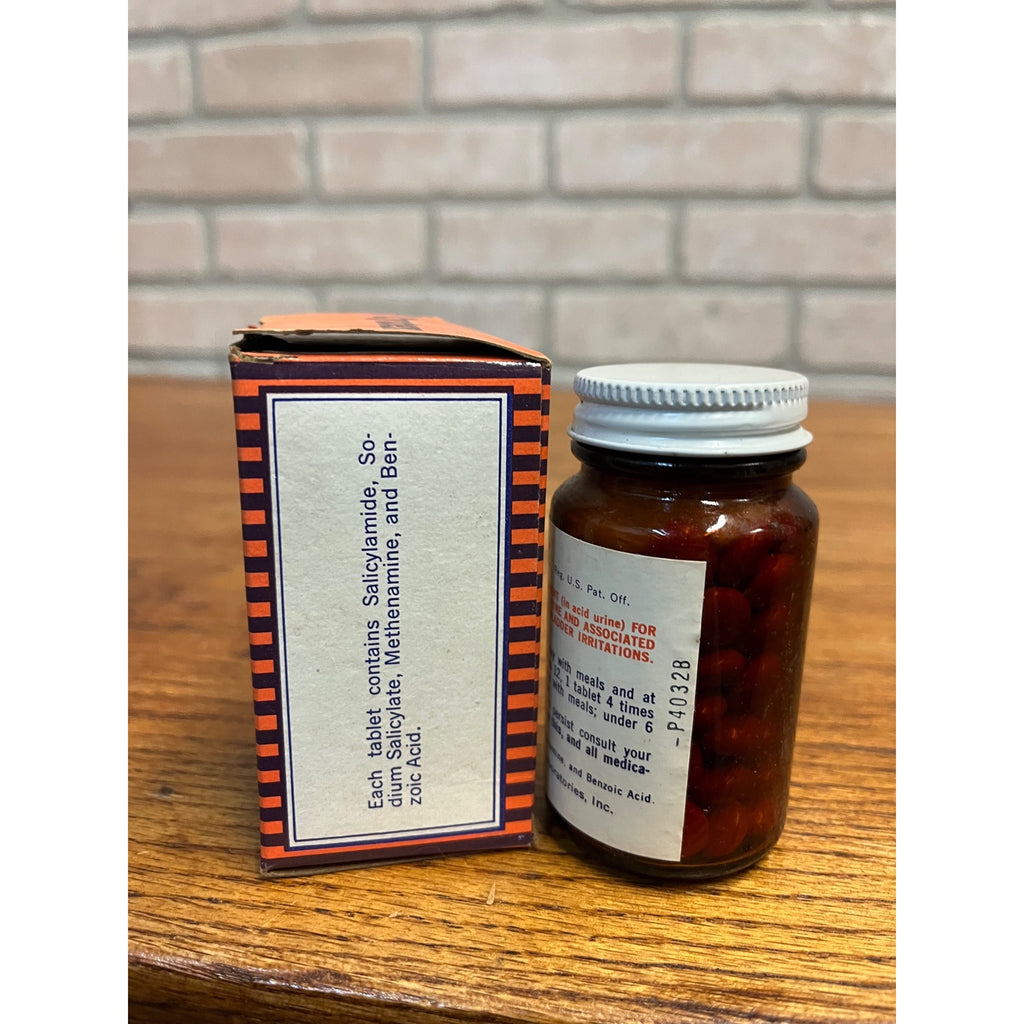 Vintage Cystex Bladder Treatment 100 Tablets Bottle with Box