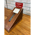 Vintage Schick Shaving Razor Lighted Store Display Stand Wood Case