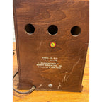 Vintage Schick Shaving Razor Lighted Store Display Stand Wood Case