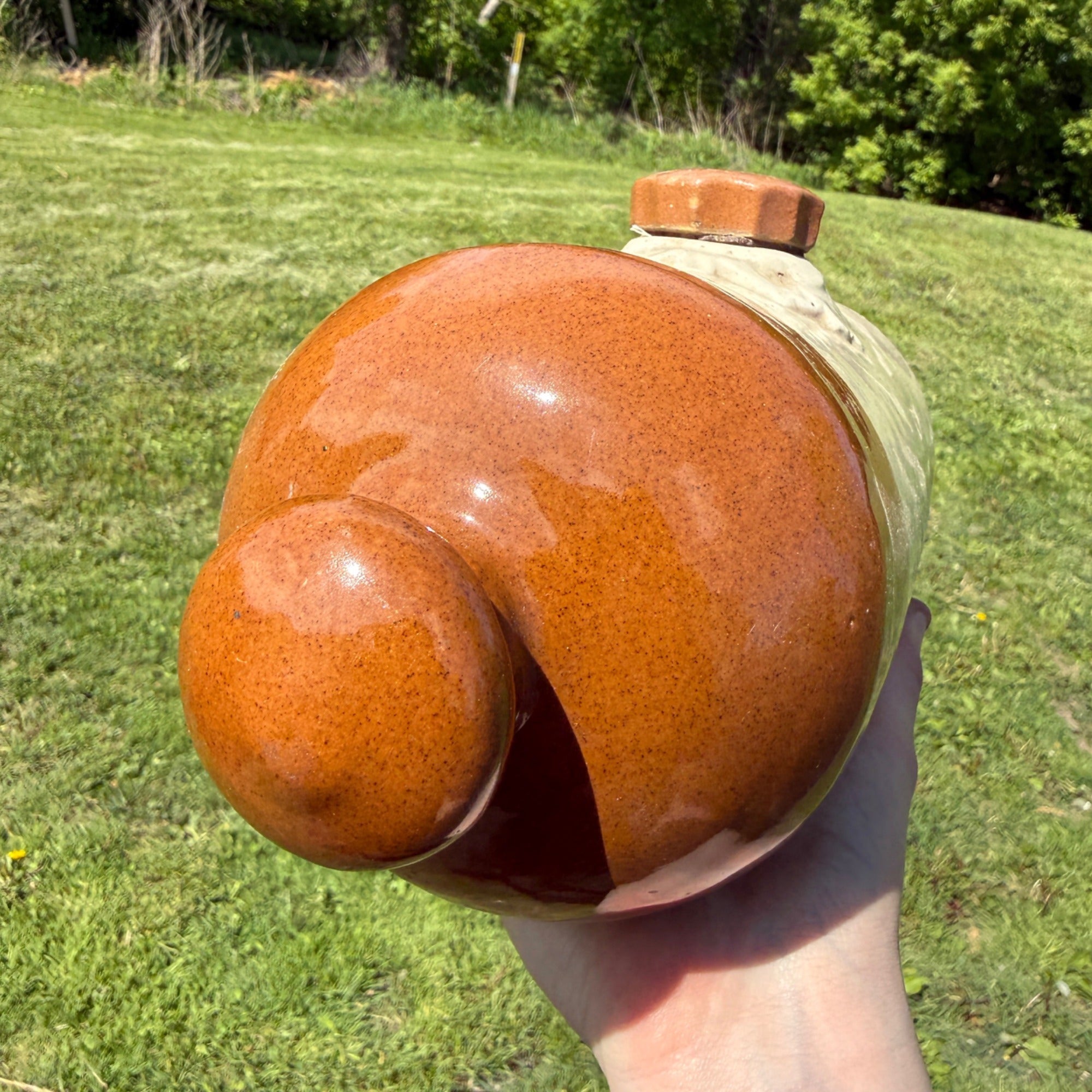Antique Stoneware Pottery MEDALTA POTTERIES LTD MEDICINE HAT ALBERTA FOOT WARMER