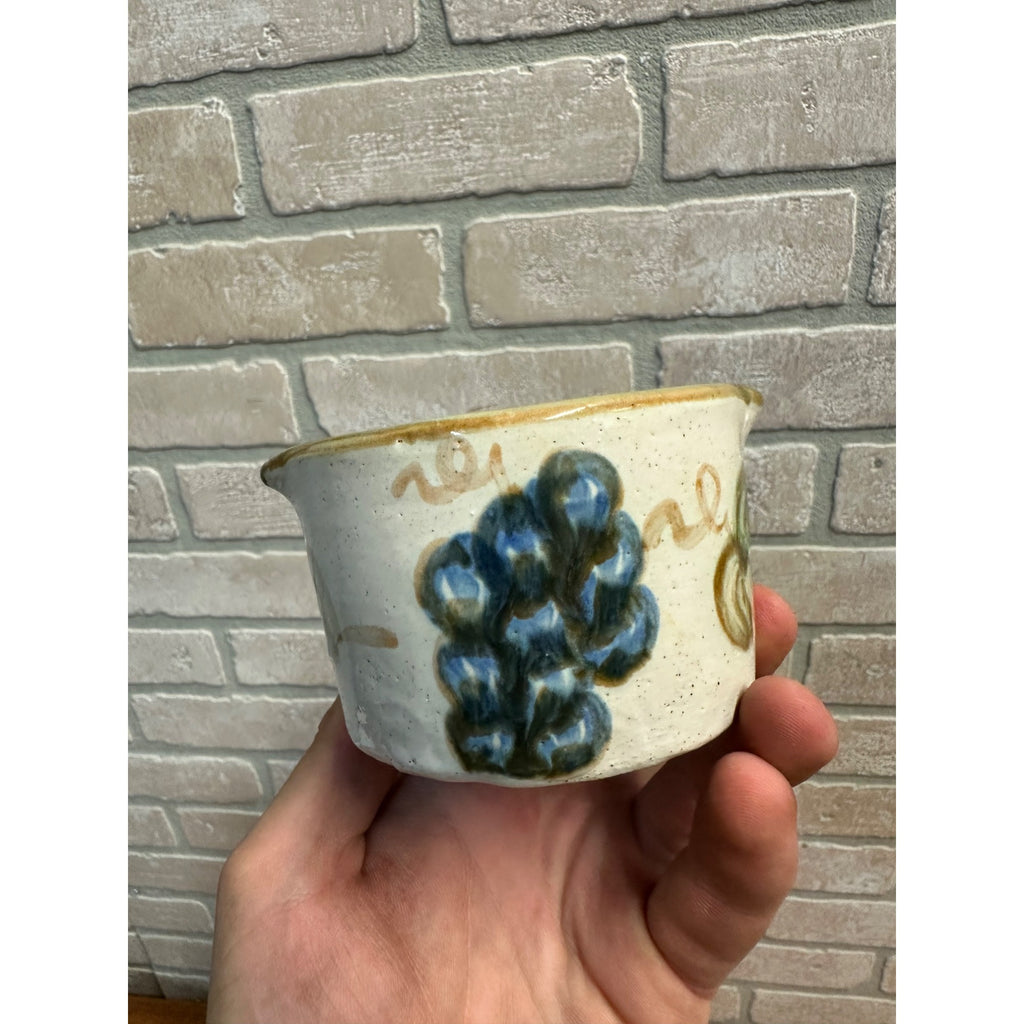 John B. Taylor Louisville Pottery Harvest Pear Double Spout Pipkin Sauce Pot 2"