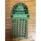 Vintage 1900s Dixon Wedge Pencil Erasers Advertising Store Display Sign Card NOS