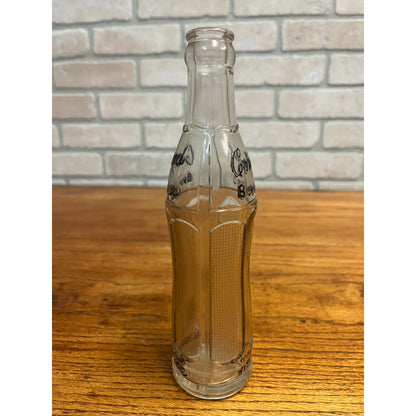 Embossed CONRAD BEVERAGES OCONOMOWOC WISCONSIN WIS WI Fancy Deco Soda Bottle