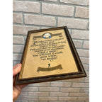 Vintage Smile Awhile Quote Motto Arts & Crafts Style Framed Live While You Live