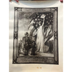 Original U.S. WWI Wounded in Action Award Accolade Document