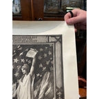 Original U.S. WWI Wounded in Action Award Accolade Document