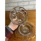 Vintage Rare Northwood Glass EAPG Cherry Lattice Breakfast Set Sugar Creamer Butter