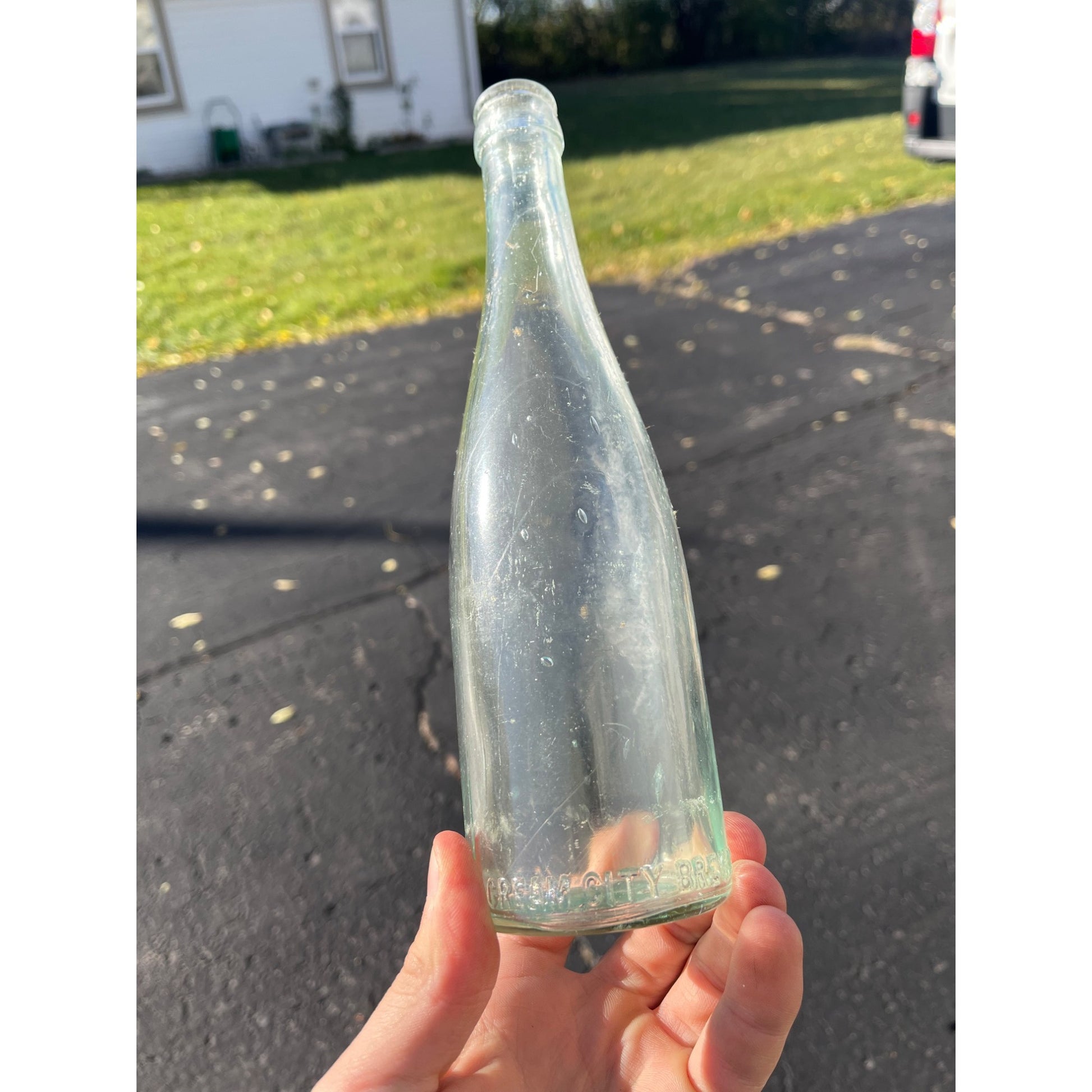 Vintage Pre-Pro Cream City Brewing Co. Clear Soda Beer Bottle Milwaukee Wis