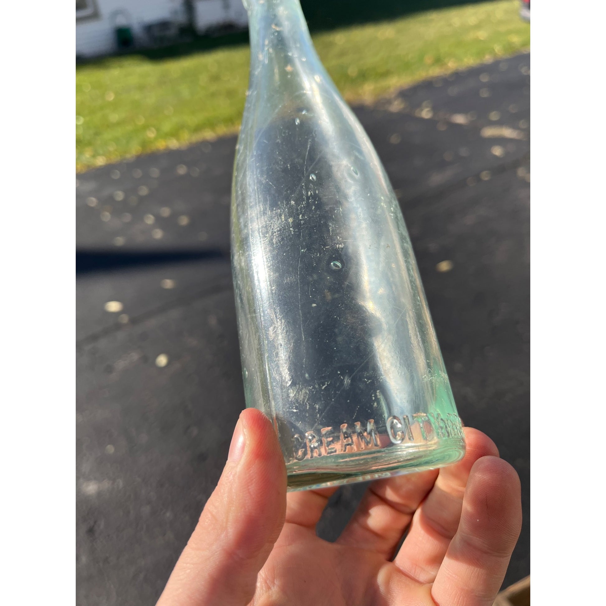 Vintage Pre-Pro Cream City Brewing Co. Clear Soda Beer Bottle Milwaukee Wis