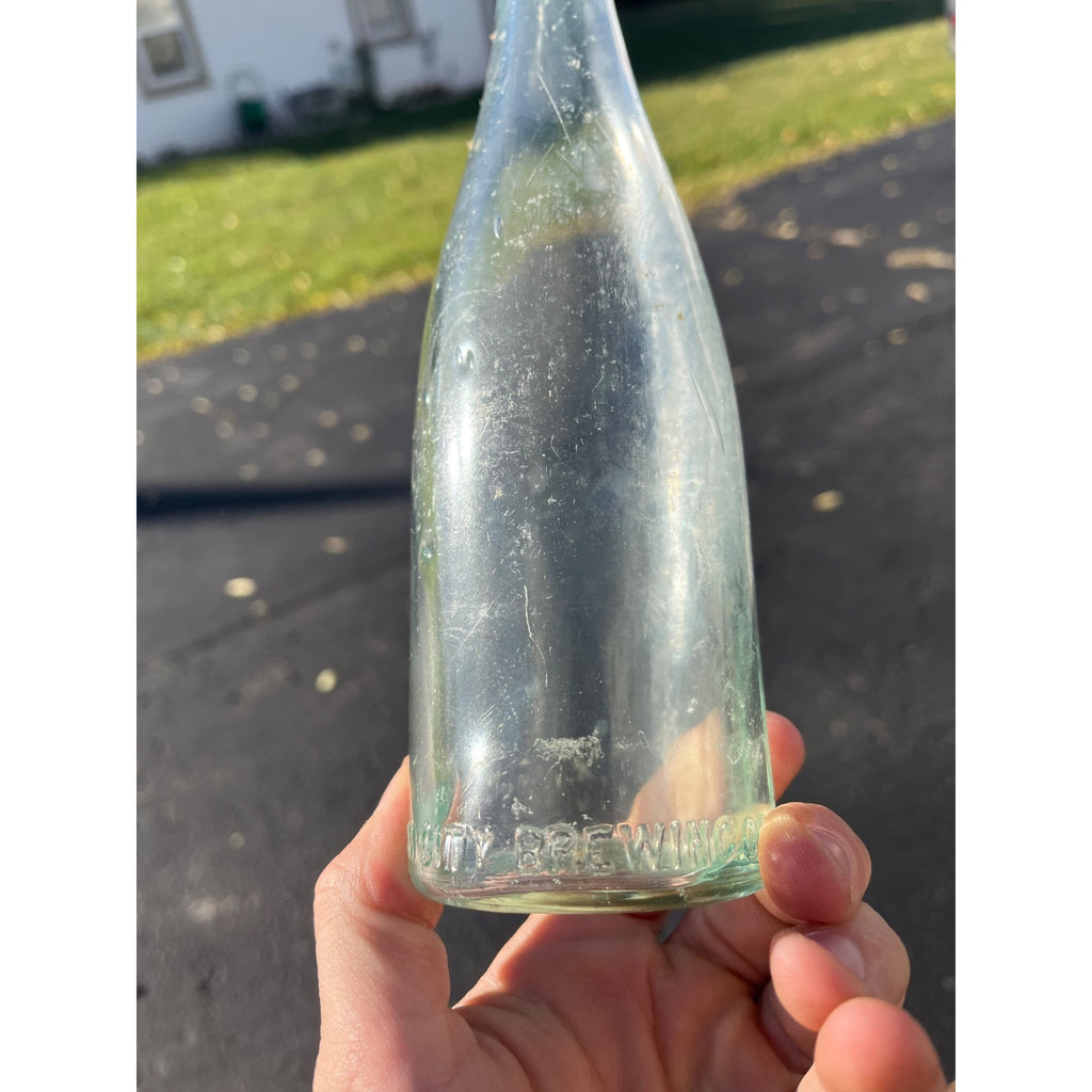Vintage Pre-Pro Cream City Brewing Co. Clear Soda Beer Bottle Milwaukee Wis