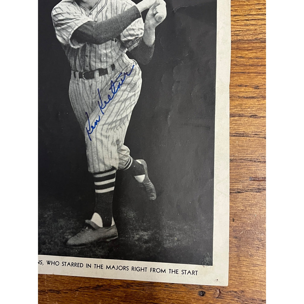 KEN KELTNER Signed 8x10 Photo Autographed CLEVELAND INDIANS