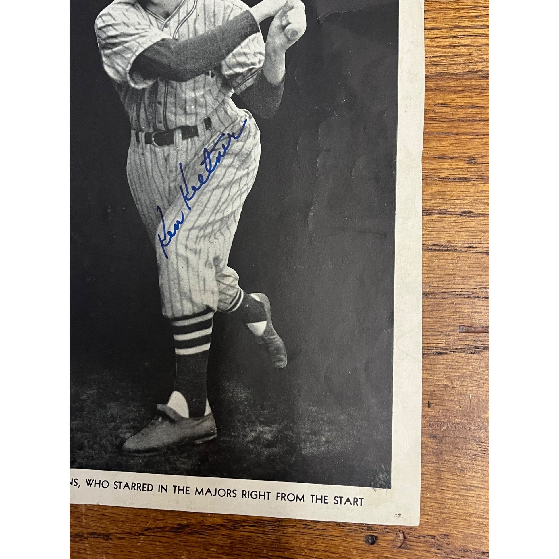 KEN KELTNER Signed 8x10 Photo Autographed CLEVELAND INDIANS