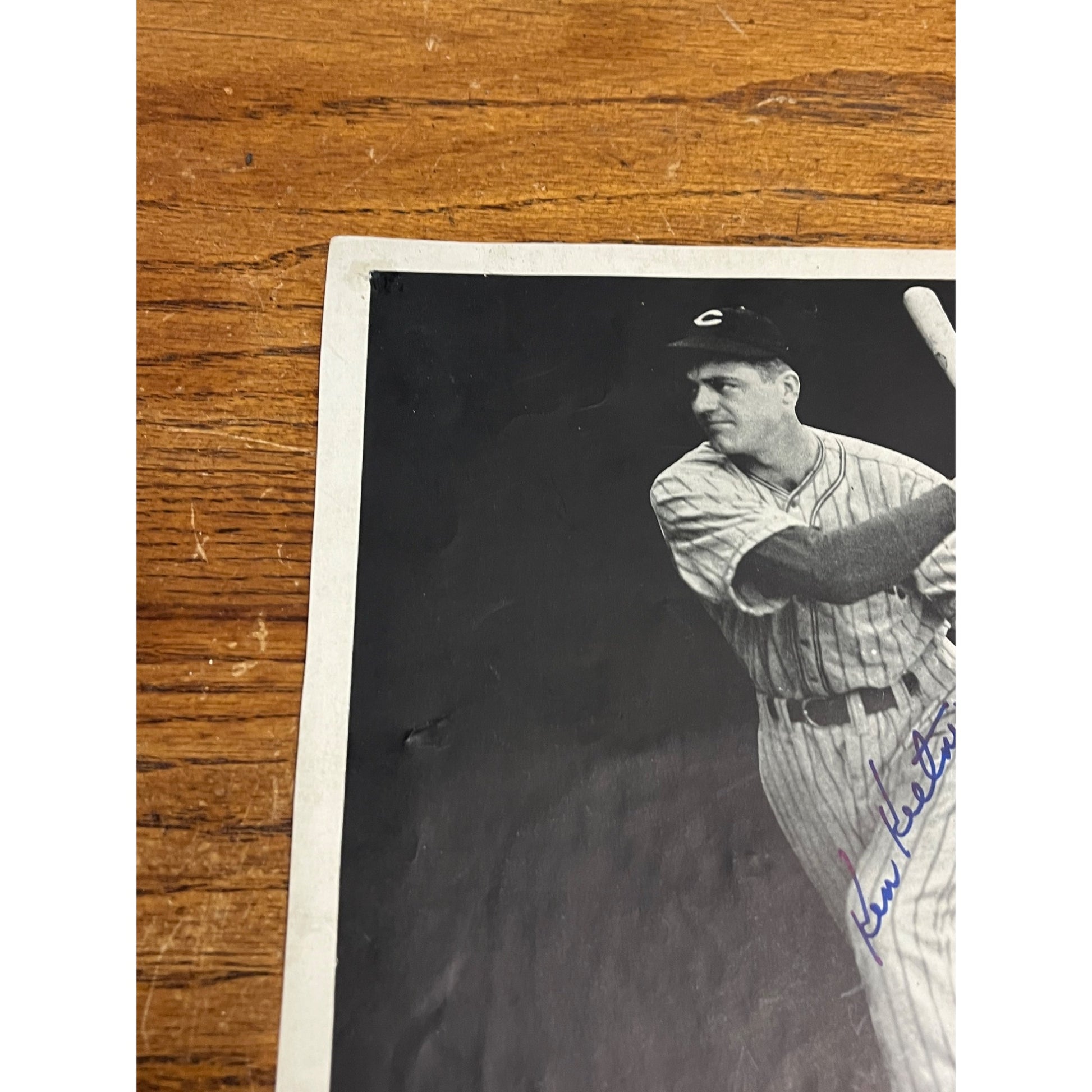 KEN KELTNER Signed 8x10 Photo Autographed CLEVELAND INDIANS