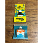 Vintage 1960s Chigger-Tox NOS Store Display Package Bottle Wood Ticks Camping