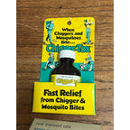 Vintage 1960s Chigger-Tox NOS Store Display Package Bottle Wood Ticks Camping
