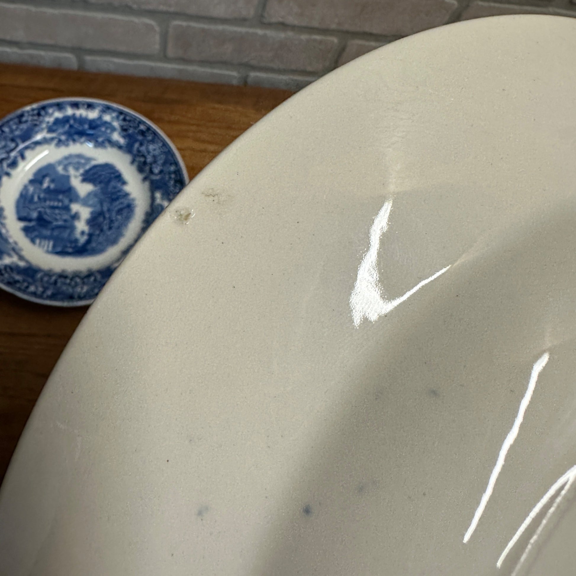 (4) CASTILLO SALAD BOWL 9.25" PETRUS REGOUT MAASTRICHT HOLLAND 1929 FLOW BLUE