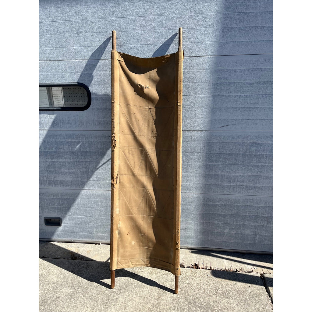 Vintage WWII Era US Army Canvas Stretcher Cot First Aid Medic