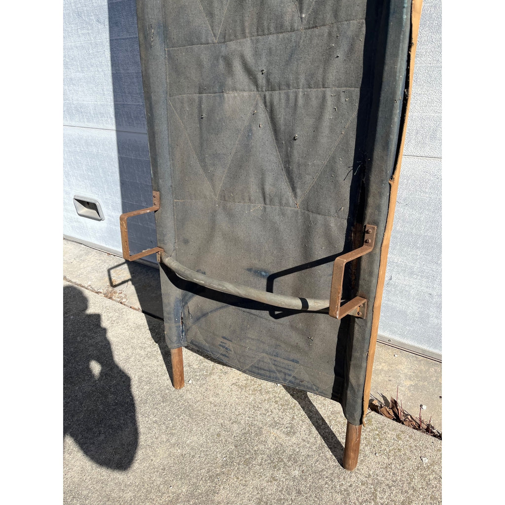 Vintage WWII Era US Army Canvas Stretcher Cot First Aid Medic
