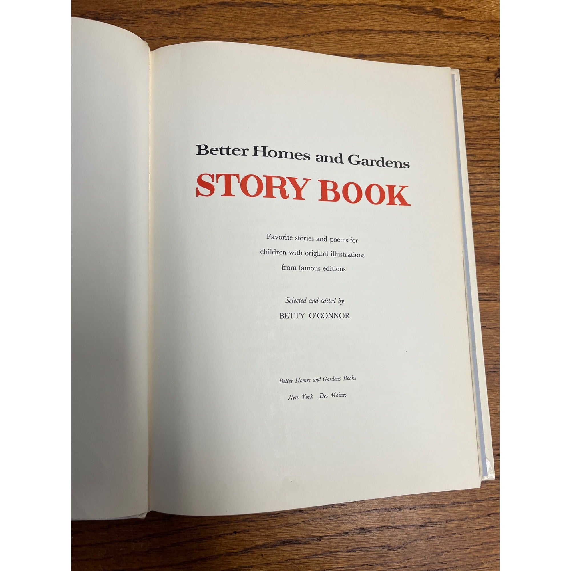 Better Homes and Gardens Story Book - by Betty O'Connor - 1972 12th Printing
