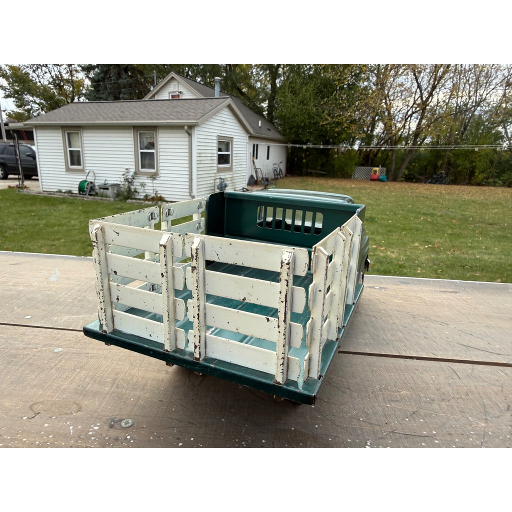 Vintage Tonka Farms Stake Bed Truck Pressed Steel Toy