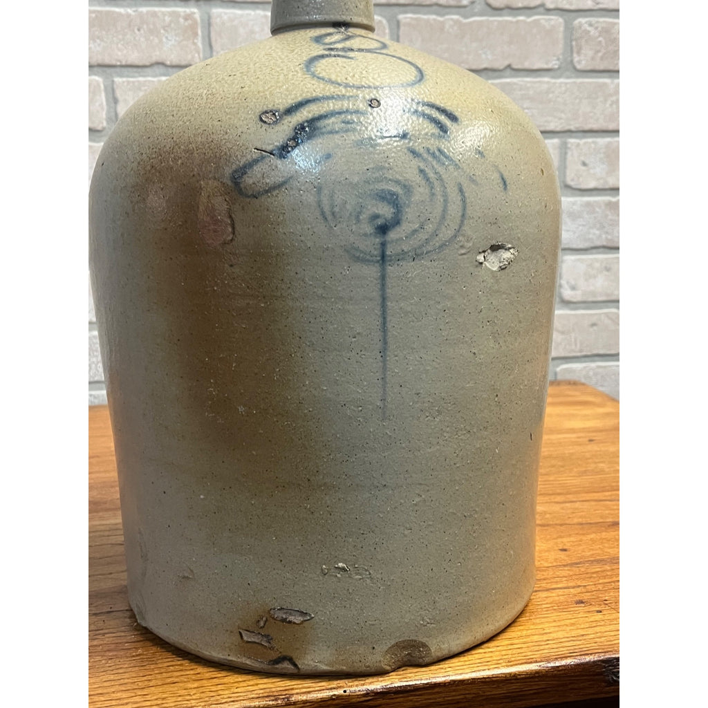 Antique Primitive 3 Gallon Salt Glaze Red Wing Beehive Stoneware Jug