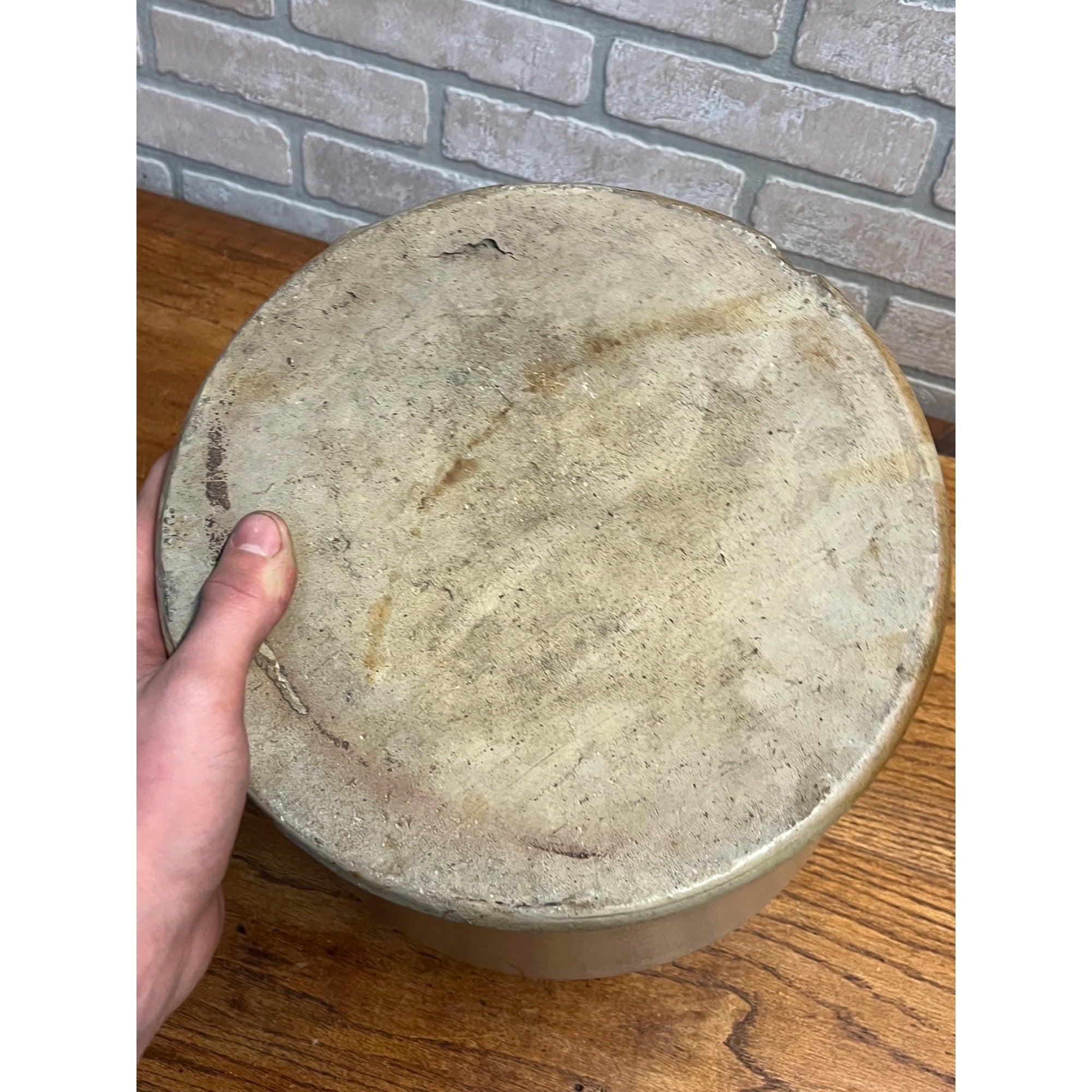 Antique Primitive 3 Gallon Salt Glaze Red Wing Beehive Stoneware Jug