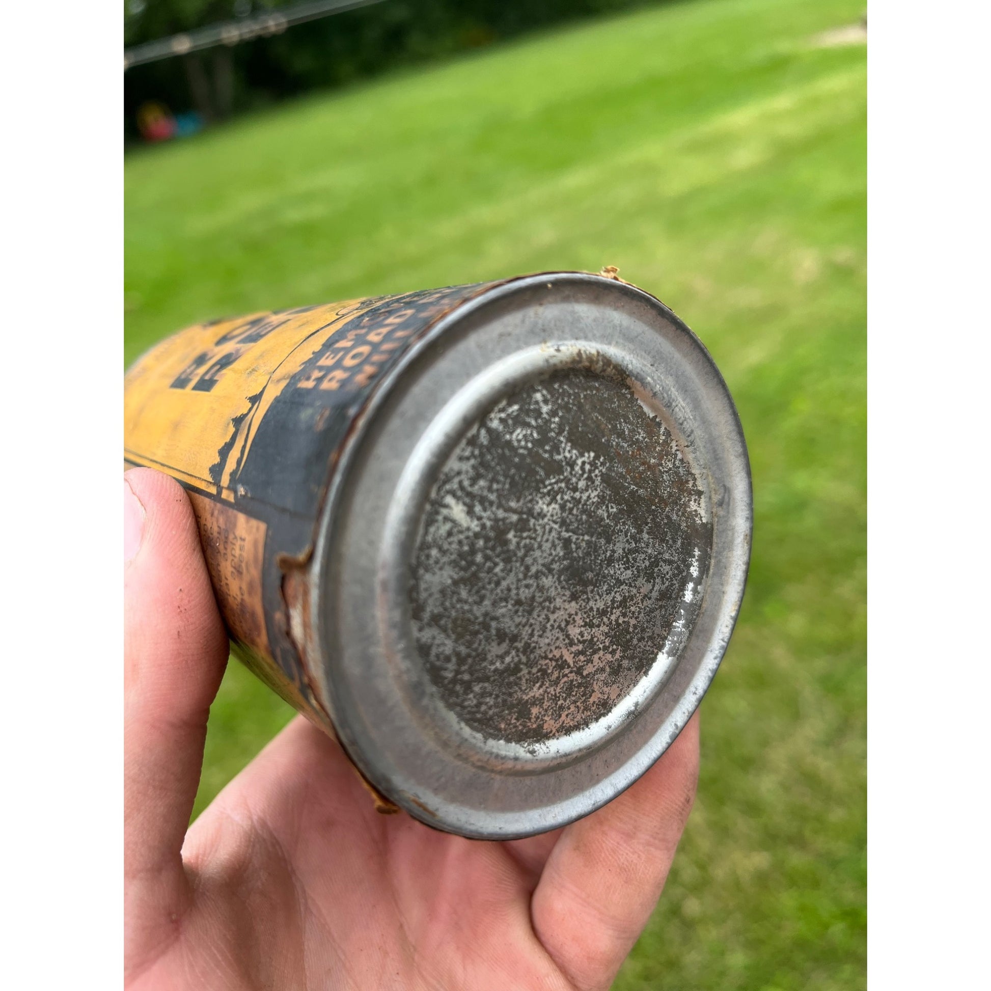 Vintage 1930s Zanol Road Tar Remover Early Automobile Graphics Oil Can