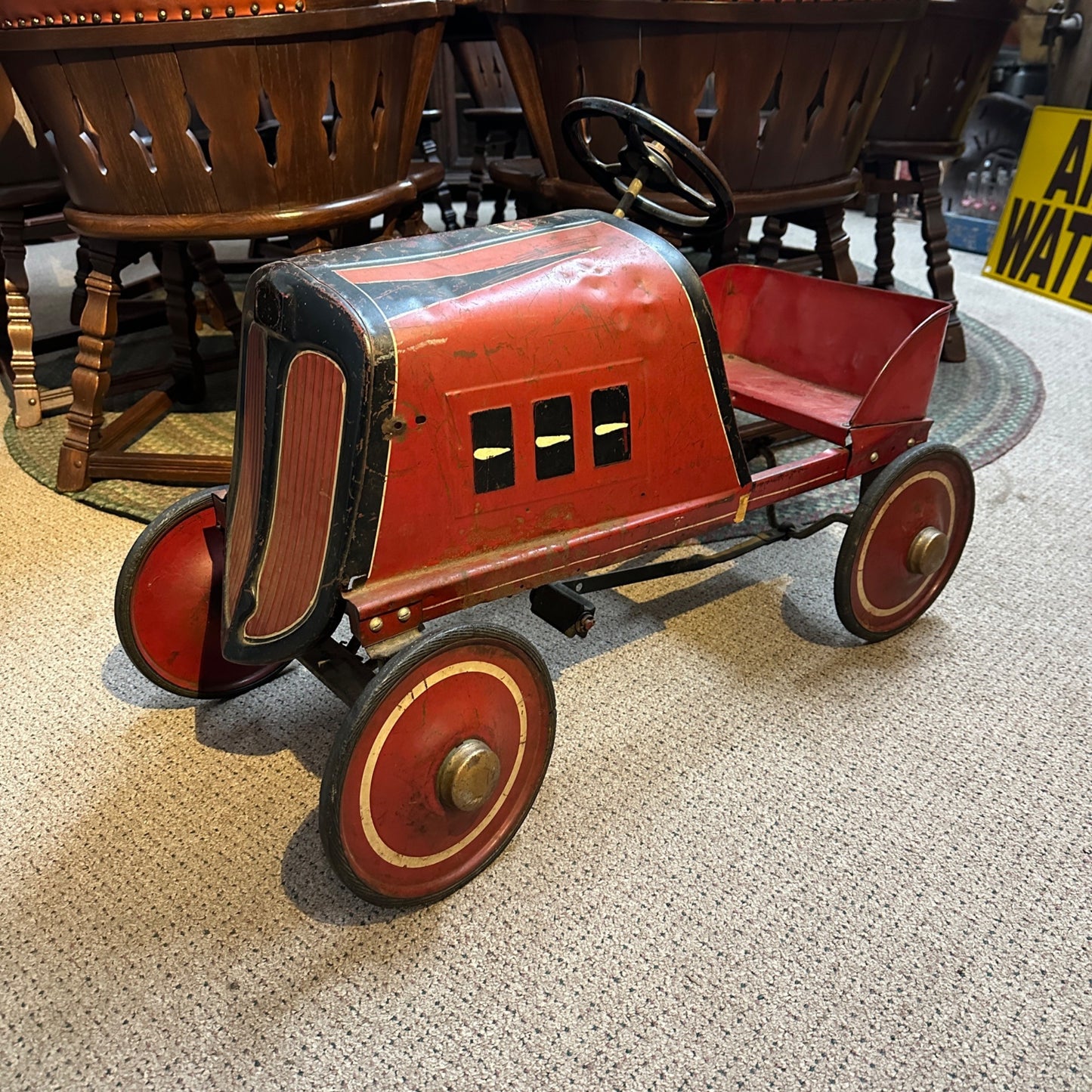 RARE Vintage 1920s Gendron Oakland Pedal Car Toledo Ohio Original Paint