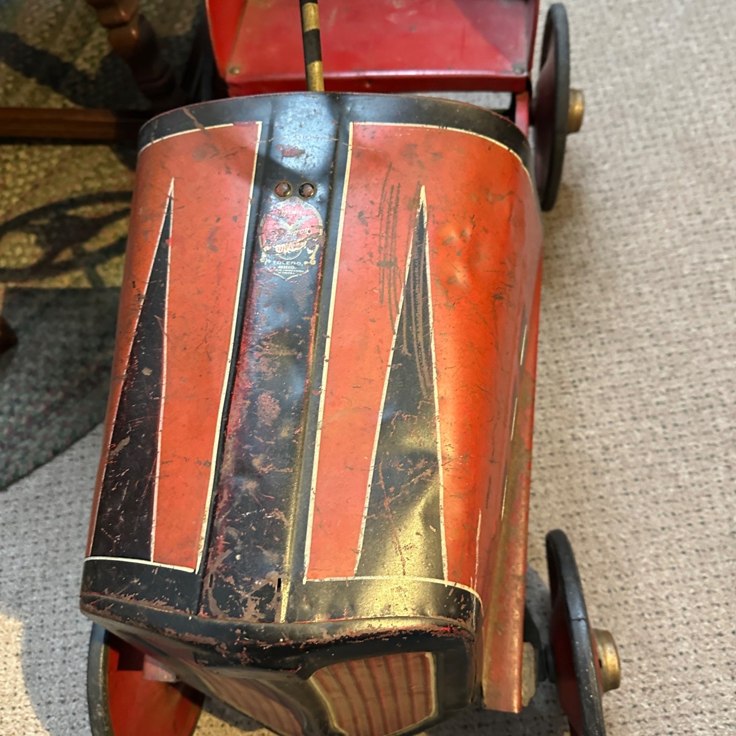 RARE Vintage 1920s Gendron Oakland Pedal Car Toledo Ohio Original Paint