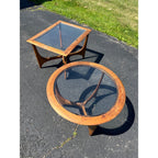 Vintage 1960s Lane "Silhouette" Walnut End Side Tables - Pair - Adrian Pearsall