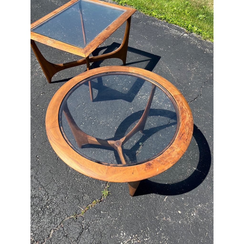 Vintage 1960s Lane "Silhouette" Walnut End Side Tables - Pair - Adrian Pearsall
