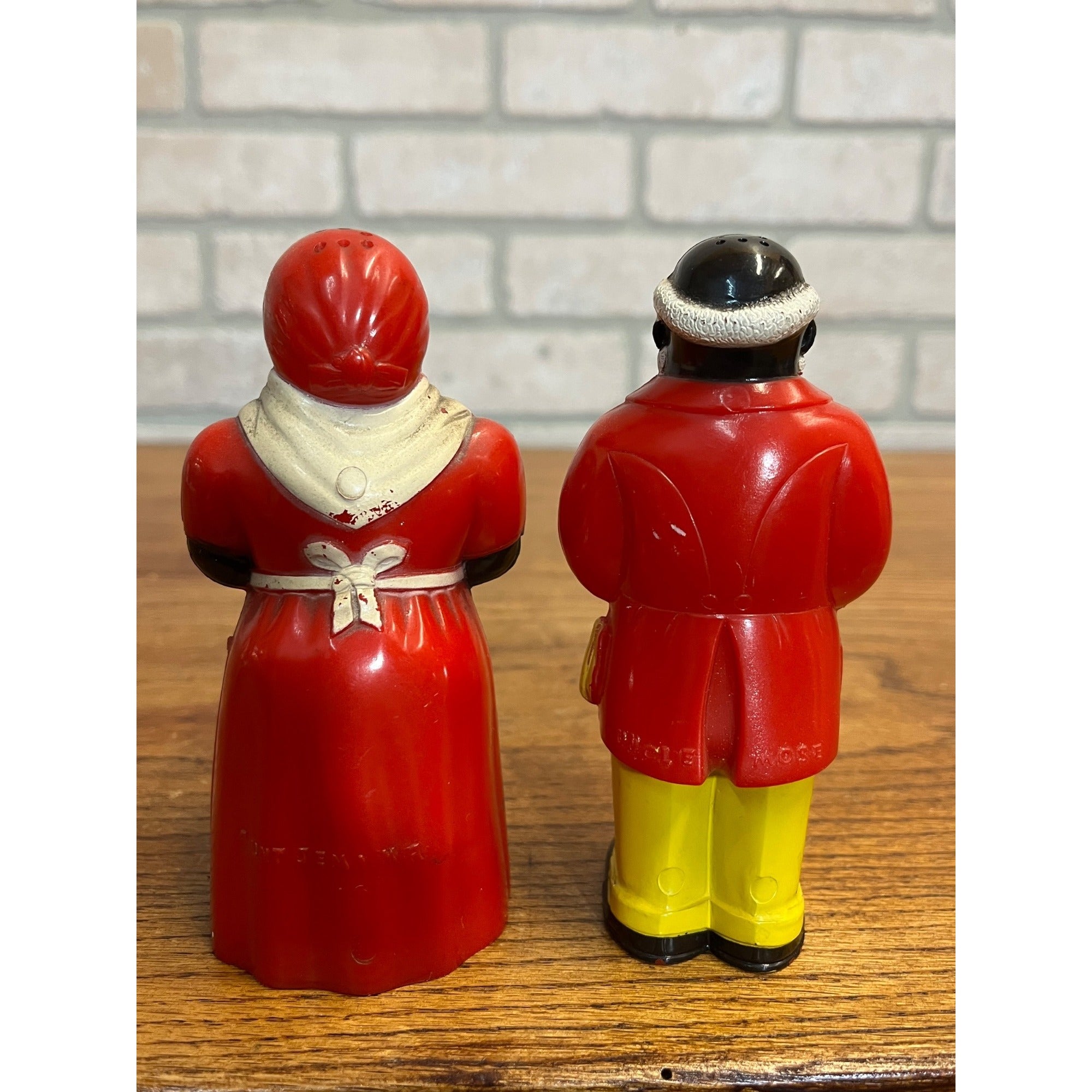 Vintage Aunt Jemima & Uncle Moses Plastic Salt & Pepper Shakers