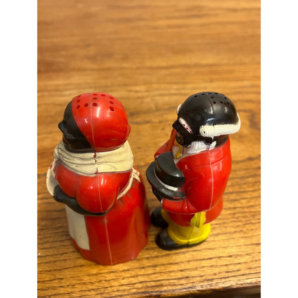 Vintage Aunt Jemima & Uncle Moses Plastic Salt & Pepper Shakers