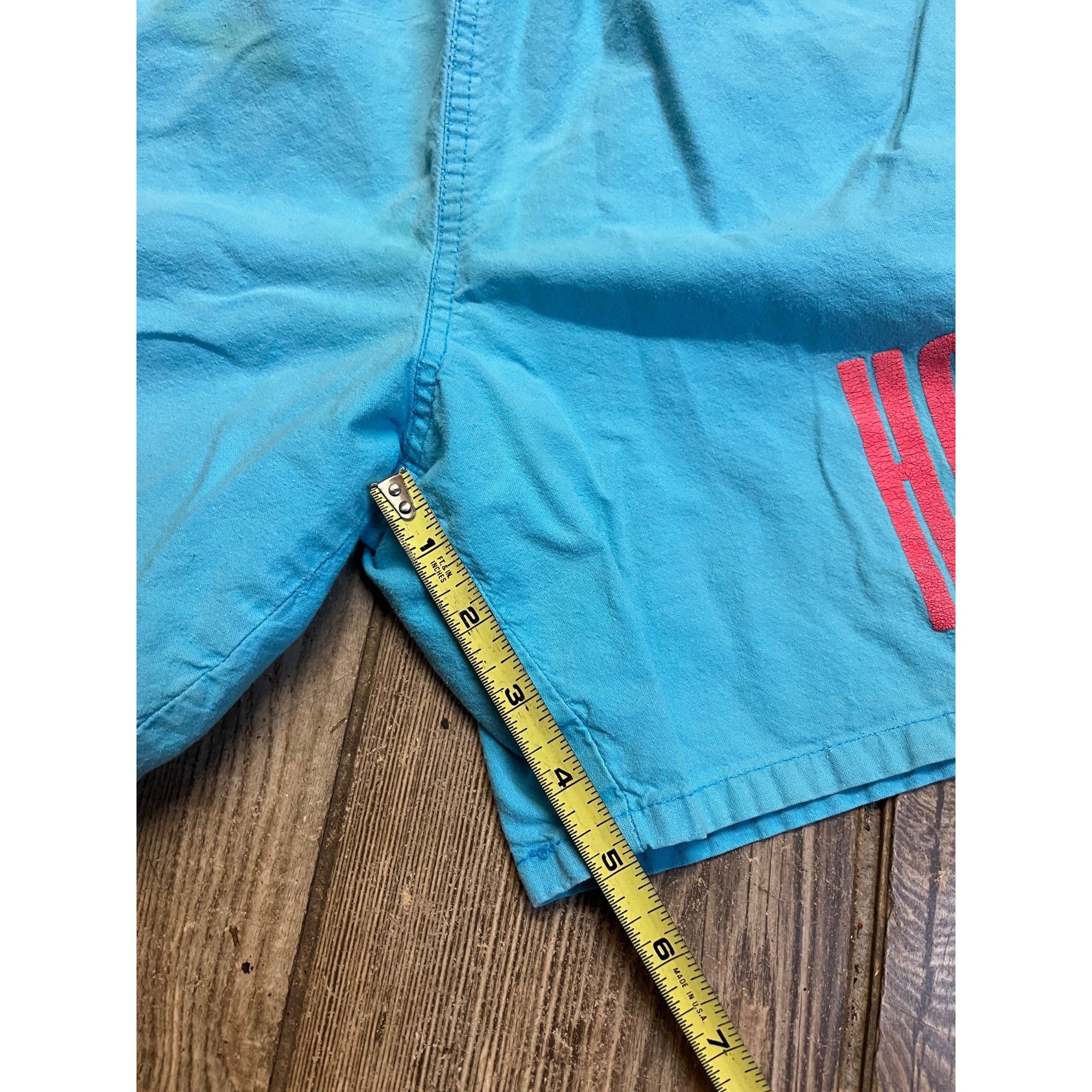 Vintage Hobie Blue & Pink Surf Swim Shorts 80s 90s Retro Men's Medium  - As-Is