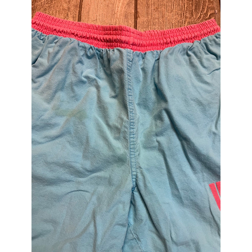 Vintage Hobie Blue & Pink Surf Swim Shorts 80s 90s Retro Men's Medium  - As-Is