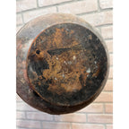 Vintage All Famous Havana 5 Cent Cigars Embossed Spittoon Oxidized Copper Primitive Tobacco Advertising
