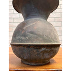 Vintage All Famous Havana 5 Cent Cigars Embossed Spittoon Oxidized Copper Primitive Tobacco Advertising