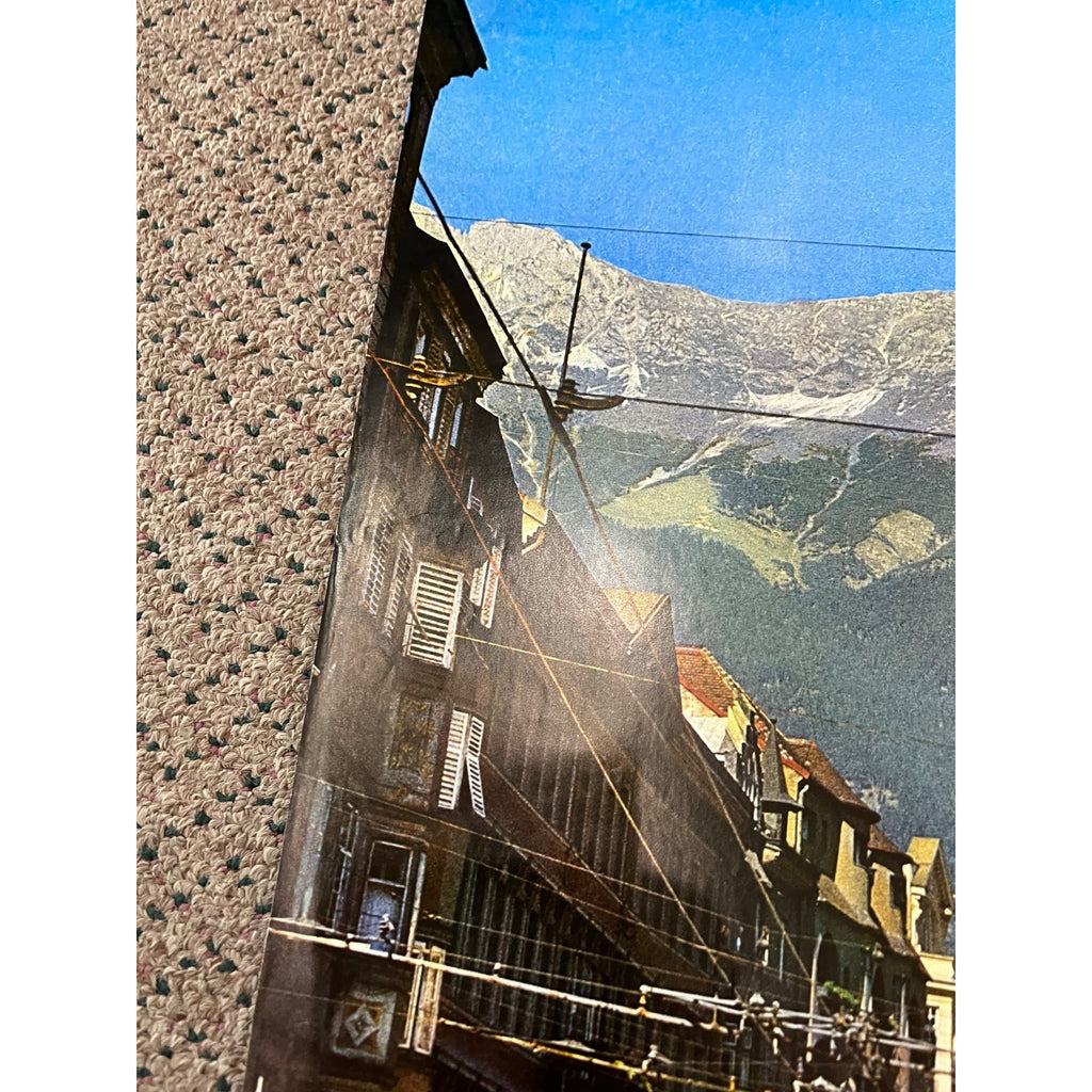 Vintage 1976 Innsbruck Tyrol Austria Travel Poster Europe Olympics Winter Games