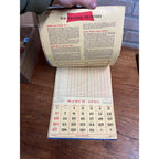 Vintage 1960 Baldwin Wisconsin Advertising Calendar Sign Grocery Co-Op